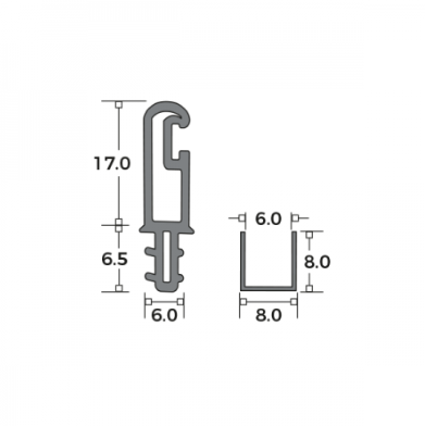 Plastic Parting Bead and U-Channel Combo
