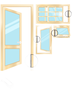 Casement & Awning Type Sashes Draught Seal KIT (Standard)