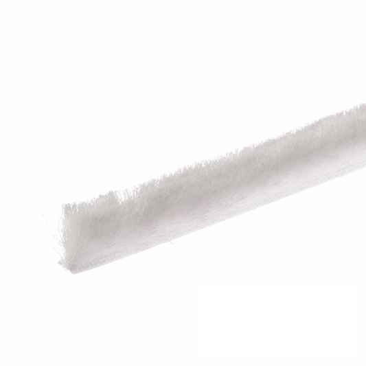 Draught seal brush with twin/single fin