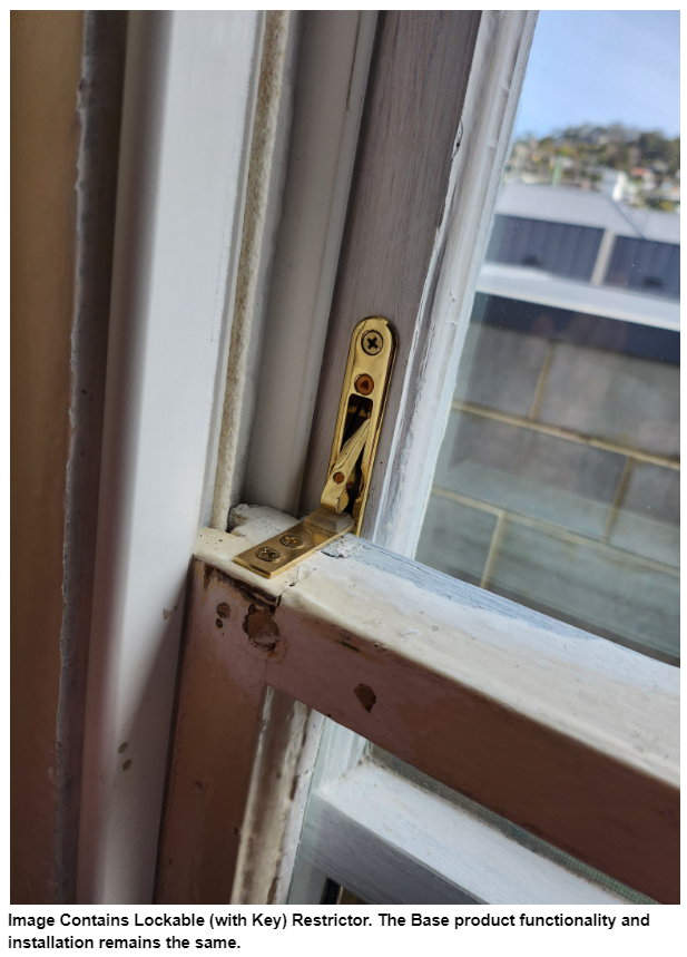 Sash Window Restrictor (Angle Lock) (no key)
