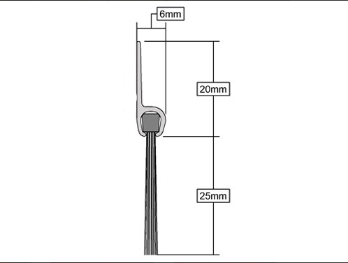 Brush Bottom Door Seal