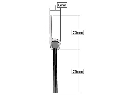 Brush Bottom Door Seal