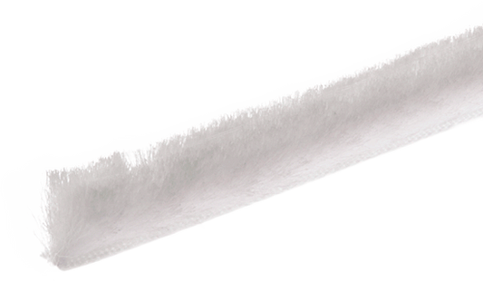 Draught seal brush with twin/single fin