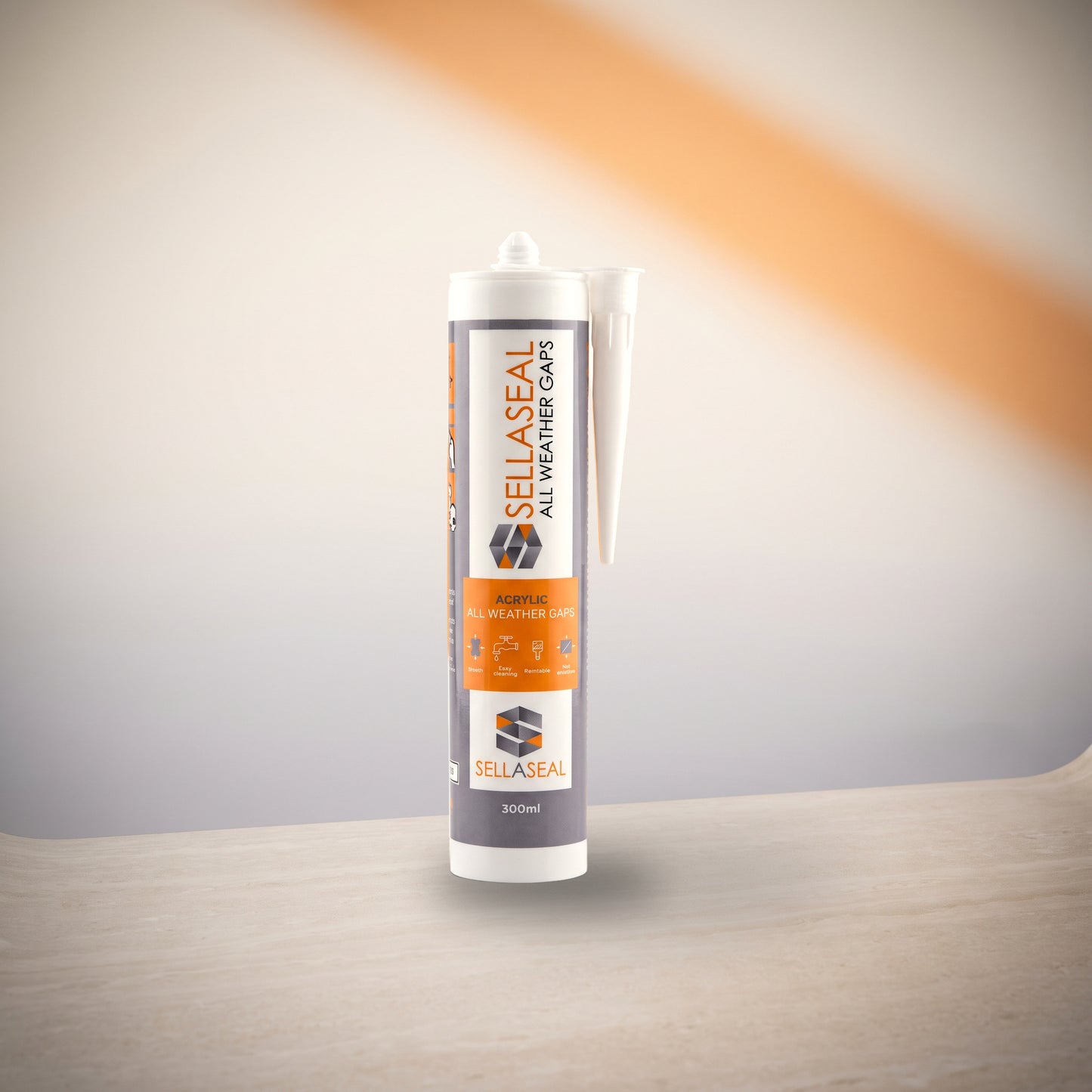 Sellaseal All Weather Gaps White 300ml acrylic gap filler cartridge