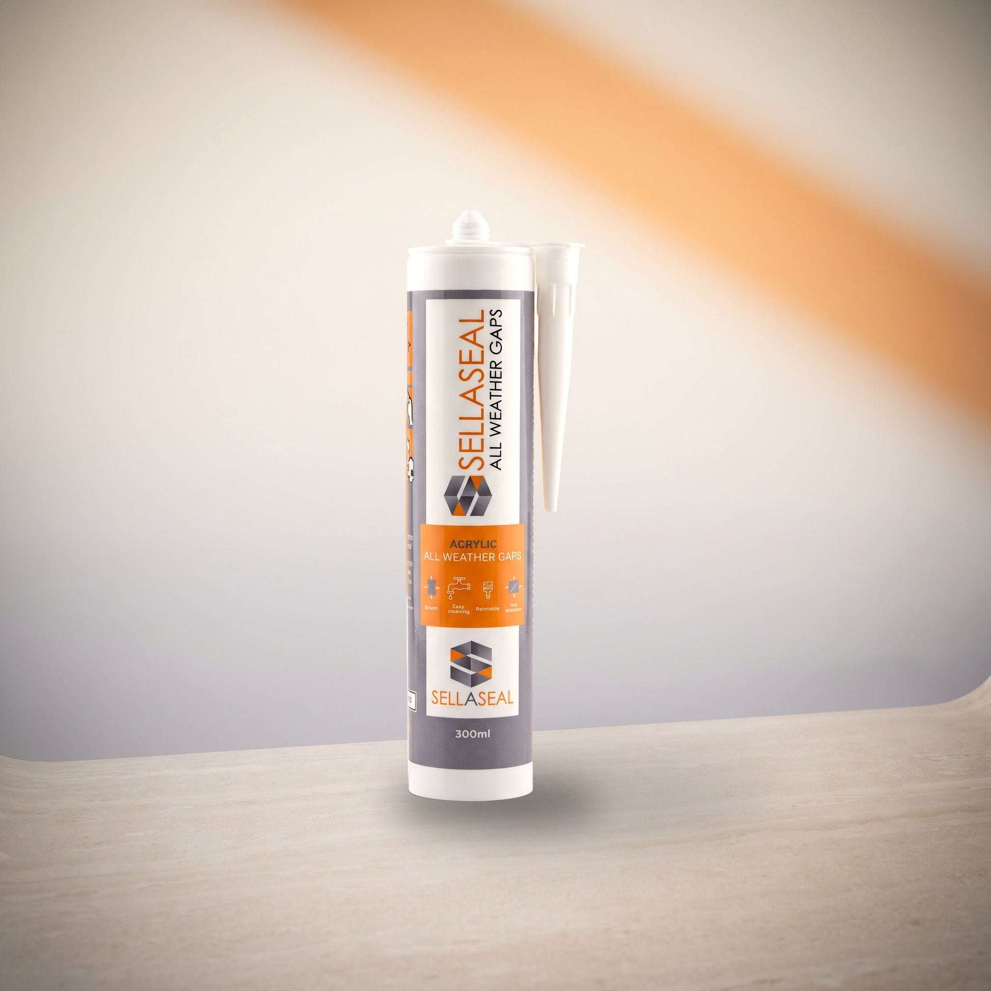 Sellaseal All Weather Gaps White 300ml acrylic gap filler cartridge